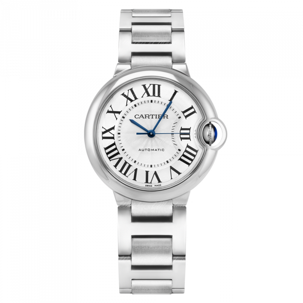 Cartier Ballon Bleu De Cartier Silver Dial Silver Steel Strap Watch for Women - WSBB0044