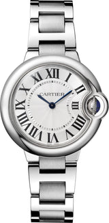 Cartier Ballen Bleu De Cartier Silver Dial Silver Steel Strap Watch for Women - W6920084 Buy Now By Cartier