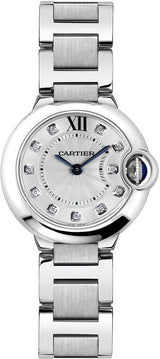 Cartier Ballon Bleu de Cartier Diamonds Silver Dial Silver Steel Strap Watch for Women - WE902073 Buy Now By Cartier