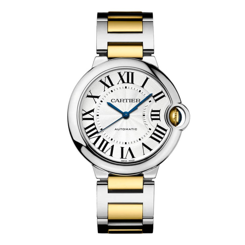 Cartier Ballon Bleu de Cartier Silver Dial Two Tone Steel Strap Watch for Women - W2BB0030