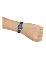Coach Delancey Navy Blue Dial Blue Leather Strap Watch for Women - 14502668 Buy Now By Coach