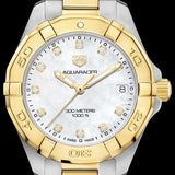 Shop Tag Heuer Aquaracer White Mother of Pearl Dial Watch for Women - WBD1322.BB0320 in USA