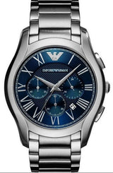 Emporio Armani Chronograph Quartz Blue Dial Silver Steel Strap Watch For Men - AR11082 Buy Now By Emporio Armani