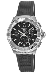 Tag Heuer Aquaracer Chronograph Black Dial Black Rubber Strap Watch for Men - CAY1110.FT6041 Buy Now By Tag Heuer
