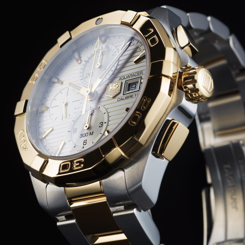 Tag Heuer Aquaracer Caliber 16 Automatic White Dial Two Tone Steel Strap Watch for Men - CAY2121.BB0923 Buy Now By Tag Heuer