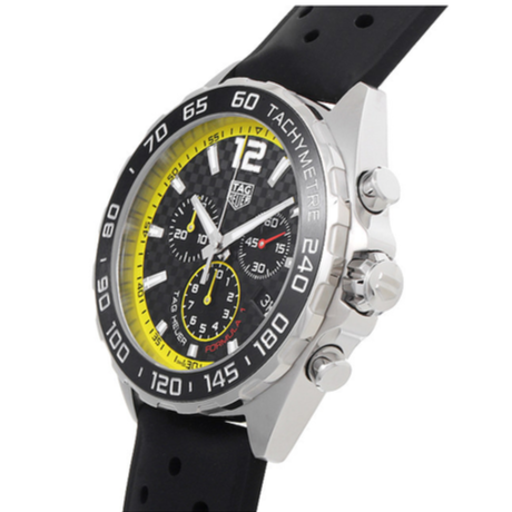 Tag Heuer Formula 1 Chronograph Black Dial Black Rubber Strap Watch for Men - CAZ101AC.FT8024 Buy Now By Tag Heuer