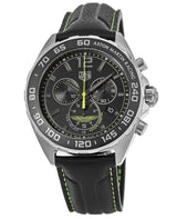 Tag Heuer Formula 1 Aston Martin Black Dial Black Leather Strap Watch for Men - CAZ101P.FC8245 Buy Now By Tag Heuer