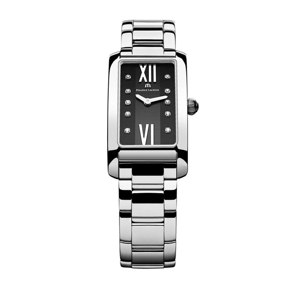 Maurice Lacroix Fiaba Black Dial Silver Steel Strap Watch for Women - FA2164-SS002-350 Buy Now By Maurice Lacroix