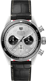 Tag Heuer Autavia Chronometer Flyback Chronograph Silver Dial Black Leather Strap Watch for Men - CBE511B.FC8279 Buy Now By Tag Heuer