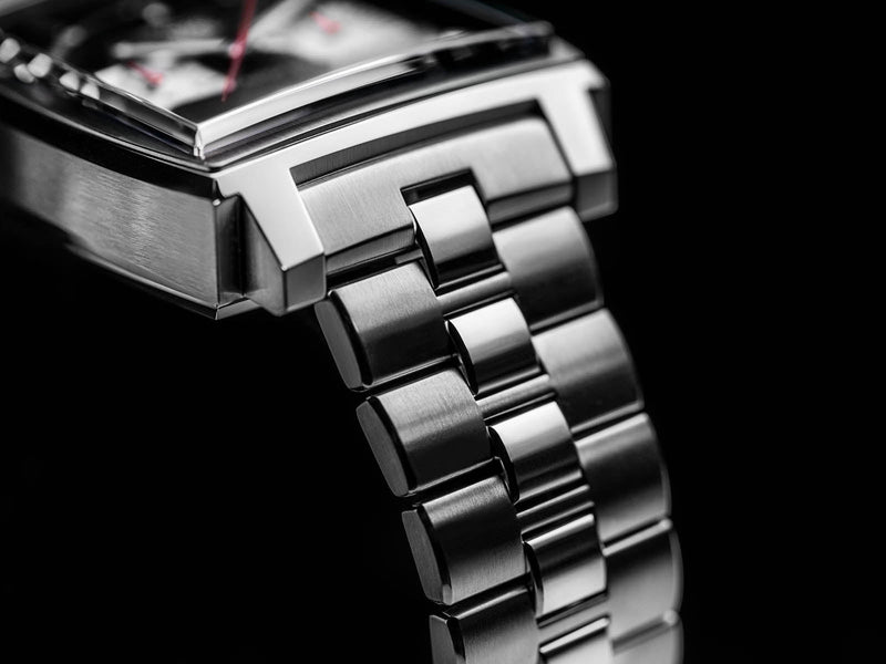 Tag Heuer Monaco Automatic Chronograph Black Dial Silver Steel Strap Watch for Men - CBL2113.BA0644 Buy Now By Tag Heuer
