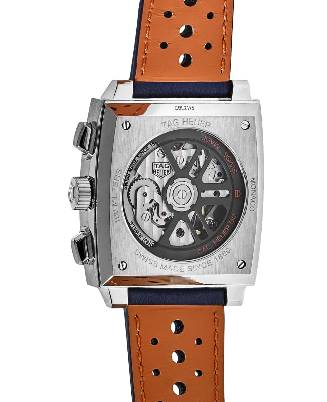 Tag Heuer Monaco Gulf Automatic Chronograph Blue Dial Blue Leather Strap Watch for Men - CBL2115.FC6494 Buy Now By Tag Heuer