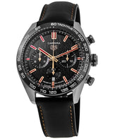 Tag Heuer Carrera Year of The Rabbit Automatic Chronograph Black Dial Black Leather Strap Watch for Men - CBN2A1L.FC6521 Buy Now By Tag Heuer