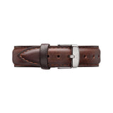 Daniel Wellington Dapper Bristol White Dial Brown Leather Strap Watch For Women - DW00100098 Buy Now By Daniel Wellington