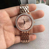 Michael Kors Darci Rose Gold Dial with Diamonds Rose Gold Stainless Steel Strap Watch for Women - MK3192 Buy Now By Michael Kors