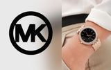 Michael Kors Darci Black Dial Rose Gold Steel Strap Watch for Women - MK3402 Buy Now By Michael Kors