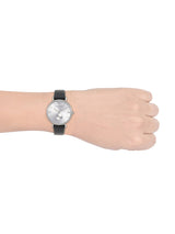 Emporio Armani Kappa White Mother of Pearl Dial Black Leather Strap Watch For Women - AR2509 Buy Now By Emporio Armani