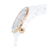 Fossil FB-01 Analog White Dial White Ceramic Strap Watch for Women - CE1107 Buy Now By Fossil
