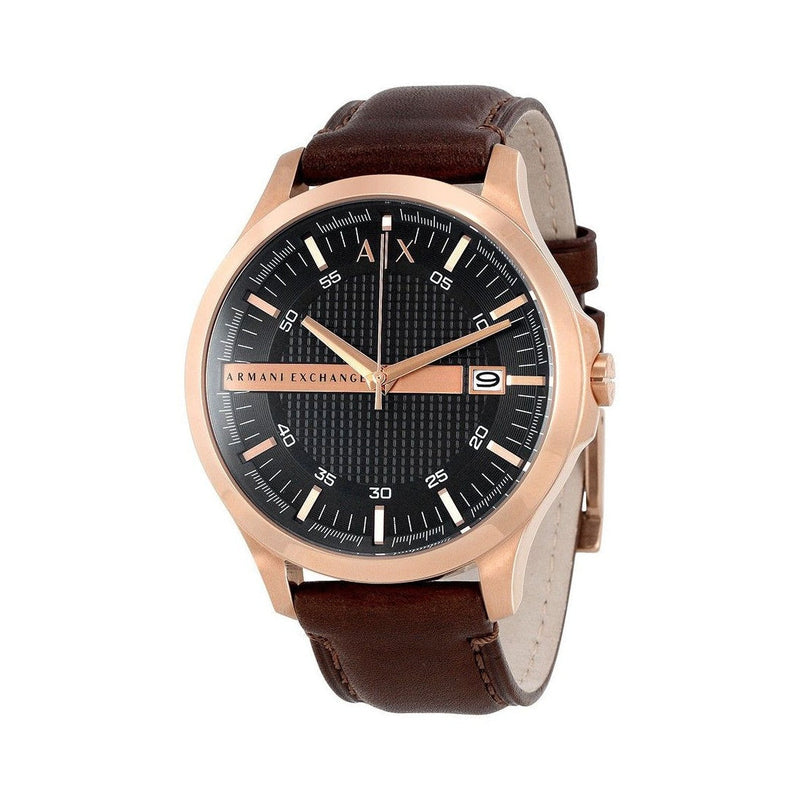 Armani Exchange Hampton Chronograph Blue Dial Brown Leather Strap Watch For Men - AX2172 Buy Now By Armani Exchange
