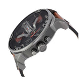 Shop Diesel Mr Daddy 2.0 Black Dial Brown Leather Strap Watch For Men - DZ7332 in USA