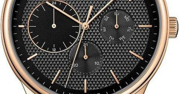 Shop Tommy Hilfiger Damon Quartz Black Dial Black Leather Strap Watch for Men - 1791419 in USA