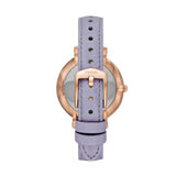 Shop Fossil Jacqueline Purple Dial Purple Leather Strap Watch for Women - ES4814 in USA