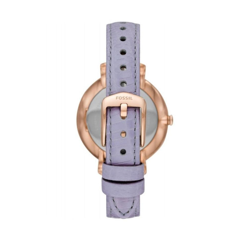 Shop Fossil Jacqueline Purple Dial Purple Leather Strap Watch for Women - ES4814 in USA