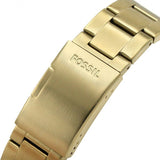 Fossil FB-03 Chronograph Black Dial Gold Steel Strap Watch for Men - FS5727 Buy Now By Fossil