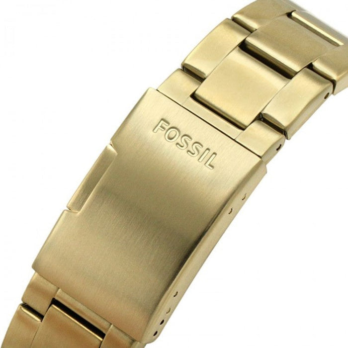 Fossil FB-03 Chronograph Black Dial Gold Steel Strap Watch for Men - FS5727 Buy Now By Fossil