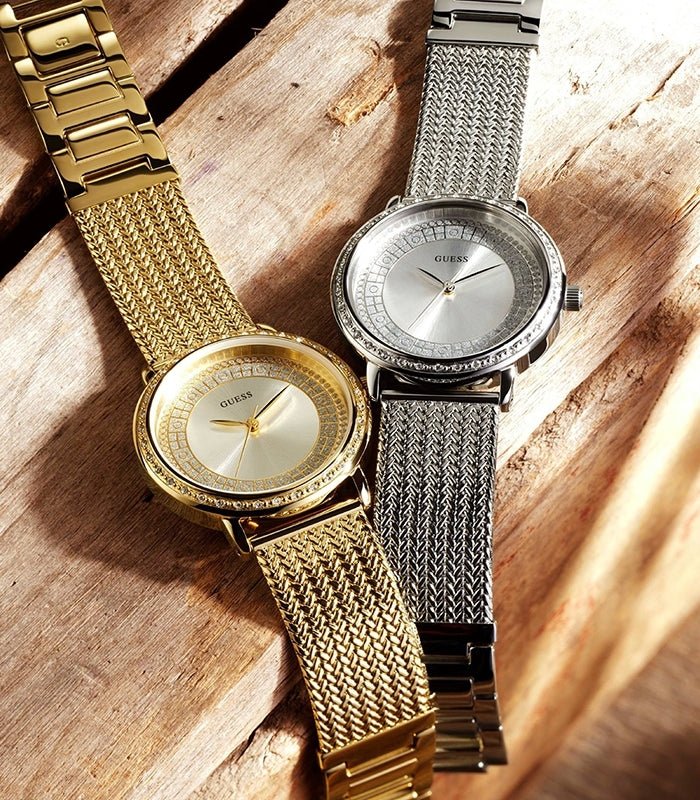 Guess Quartz Silver Dial Willow Stainless Steel Mesh Bracelet Watch For Women - W0836L2 Buy Now By Guess