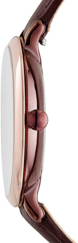 Fossil Jacqueline Burgundy Dial Burgundy Leather Strap Watch for Women - ES4099 Buy Now By Fossil