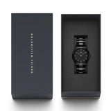 Daniel Wellington Iconic Link Ceramic Black Dial Black Steel Strap Watch For Women - DW00100414 Buy Now By Daniel Wellington
