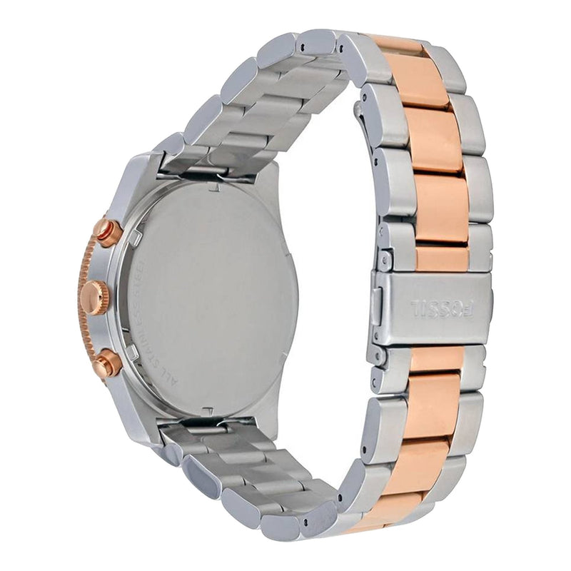 Fossil Perfect Boyfriend Mother of Pearl Dial Two Tone Steel Strap Watch for Women - ES4135 Buy Now By Fossil