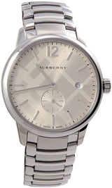 Shop Burberry The Classic Silver Dial Silver Steel Strap Watch for Men - BU10004 in USA