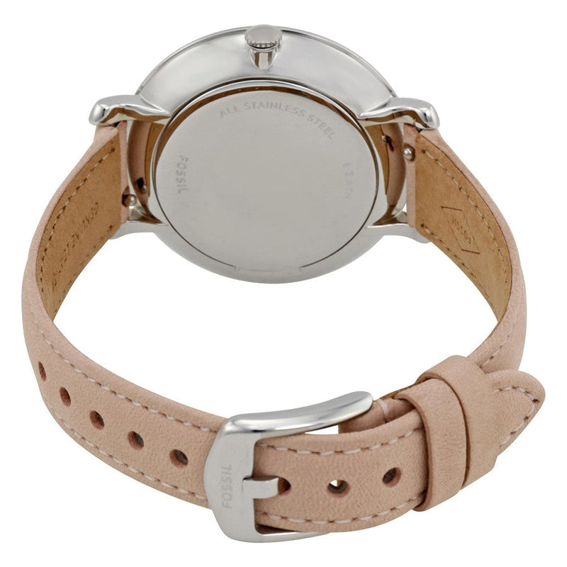 Shop Fossil Jacqueline Blush Mother of Pearl Dial Pink Leather Strap Watch for Women - ES4151 in USA
