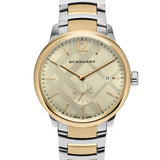 Shop Burberry The Classic Gold Dial Two Tone Steel Strap Watch for Men - BU10011 in USA