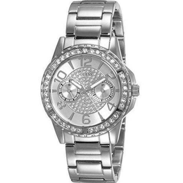 Guess Sassy Multifunction Quartz Silver Dial Silver Steel Strap Watch For Women - W0705L1 Buy Now By Guess