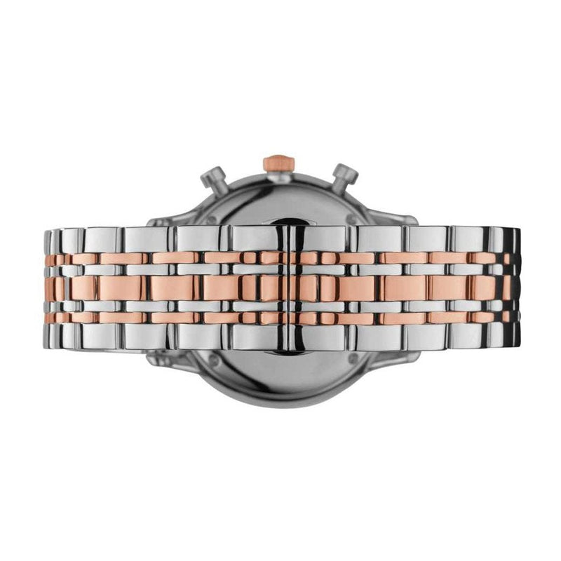 Emporio Armani Chronograph White Dial Two Tone Steel Strap Watch For Men - AR0399 Buy Now By Emporio Armani