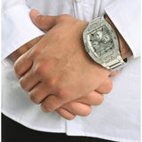 Guess Phoenix Multifunction Crystals Silver Dial Silver Steel Strap Watch For Men - GW0094G1 Buy Now By Guess