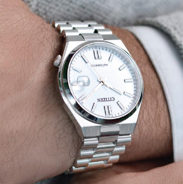Citizen Tsuyosa Automatic White Dial Silver Steel Strap Watch For Men - NJ0150-81A Buy Now By Citizen