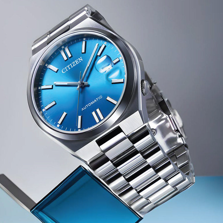 Citizen x Pantone Automatic Blue Dial Silver Steel Strap Watch For Men - NJ0158-89L Buy Now By Citizen