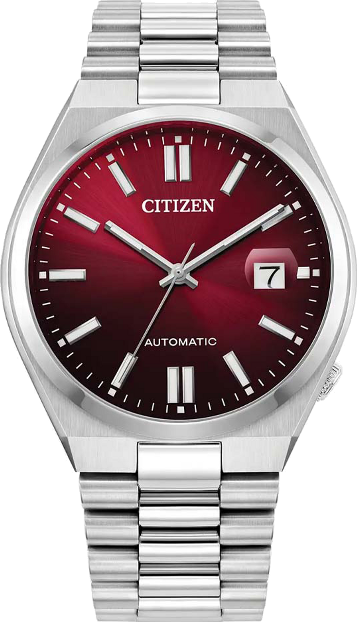 Citizen Tsuyosa Automatic Red Dial Silver Steel Strap Watch For Men - NJ0150-56W Buy Now By Citizen