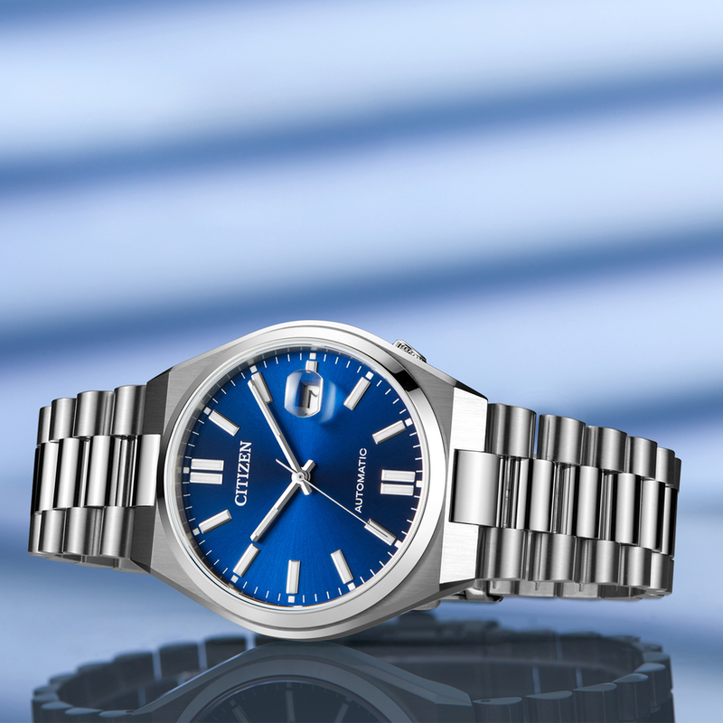 Citizen Tsuyosa Automatic Blue Dial Silver Steel Strap Watch For Men - NJ0150-81L Buy Now By Citizen