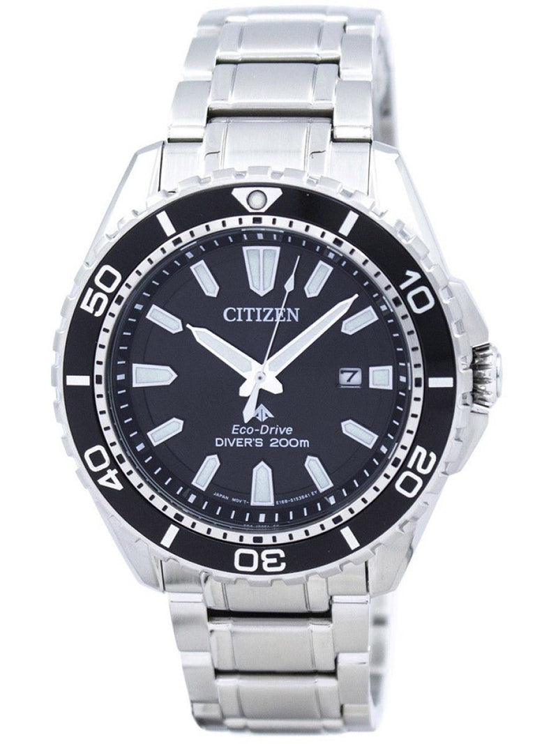 Citizen Promaster Diver Chronograph Black Dial Silver Steel Strap Watch For Men - BN0190-82E Buy Now By Citizen