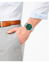 Citizen Eco Drive Vintage Green Dial Silver Steel Strap Watch For Men - AW1598-70X Buy Now By Citizen