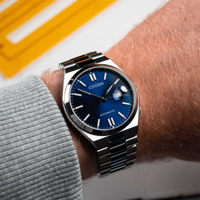 Citizen Tsuyosa Automatic Blue Dial Silver Steel Strap Watch For Men - NJ0150-81L Buy Now By Citizen