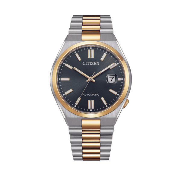 Citizen Tsuyosa Automatic Grey Dial Two Tone Steel Strap Watch For Men - NJ0154-80H