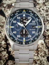 Citizen Eco Drive Chronograph Blue Dial Silver Stainless Steel Watch For Men - CA0690-88L Buy Now By Citizen