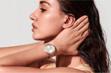 Calvin Klein Equal Silver Dial White Leather Strap Watch for Women - K3E236L6 Buy Now By Calvin Klein