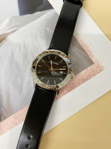 Calvin Klein Steady Black Dial Black Leather Strap Watch for Women - K7Q211C1 Buy Now By Calvin Klein