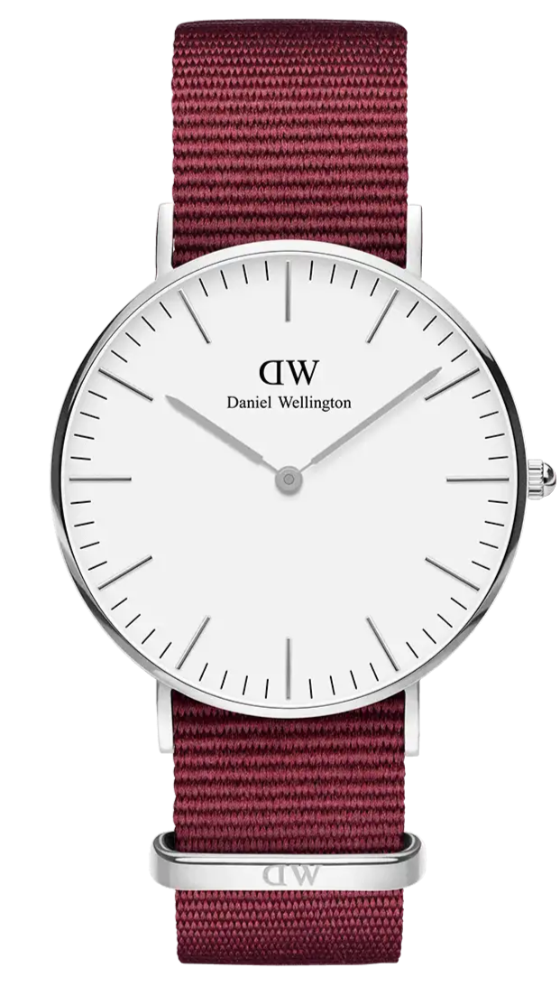 Daniel Wellington Classic Roselyn White Dial Red NATO Strap Watch For Women - DW00100272 Buy Now By Daniel Wellington